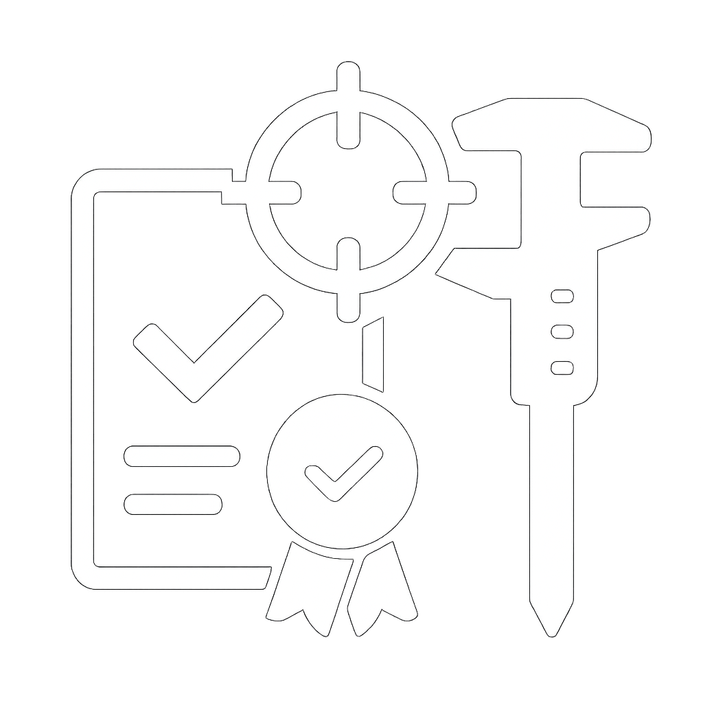 creami un icona bianca sfondo trasparente ma senza bordi laterali che riempia tutta la dimensione che sia correlata a questo paragrafoTitoloPrecisione-1